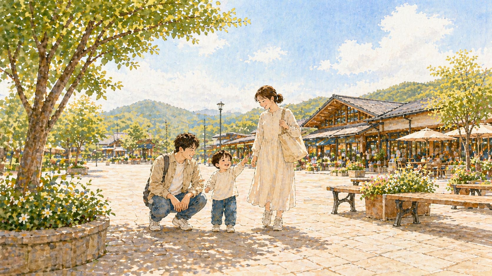こういった家族連れは向いているイメージ画像