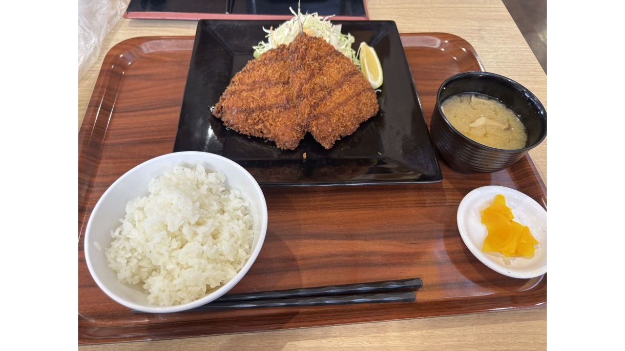 道の駅まくらがの里こがで食べたアジフライ定食