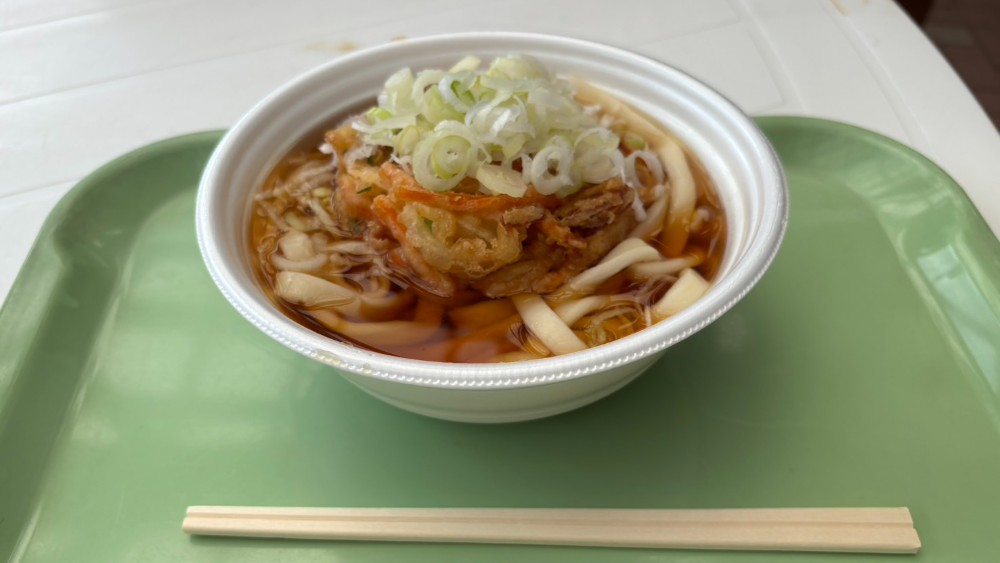 ふれあい工房の野菜天ぷらうどん